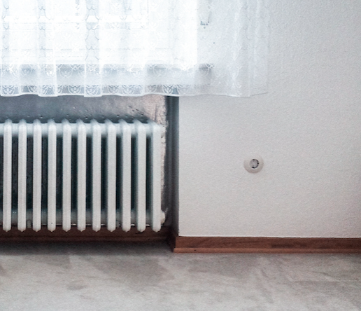 central heating in winter